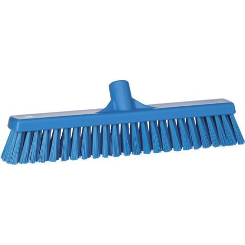 Besen Vikan 410 mm weich/hart blau