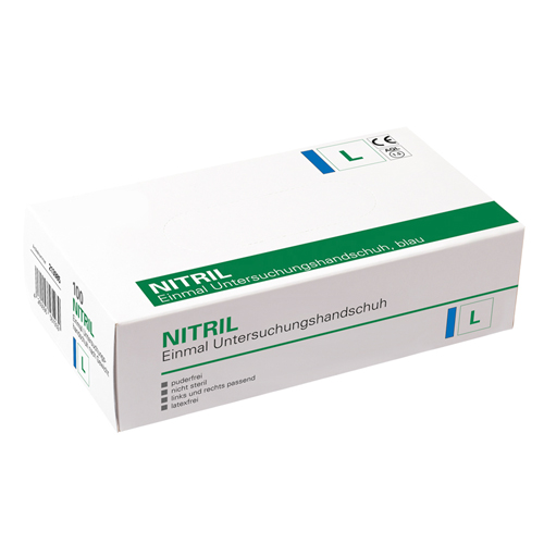Nitril Handschuh puderfrei, L