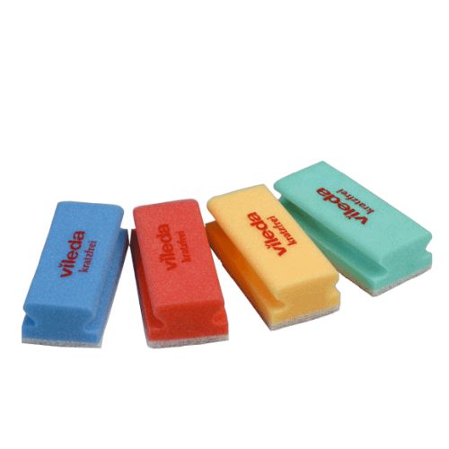 Vileda Putzschwamm kratzfrei, rot