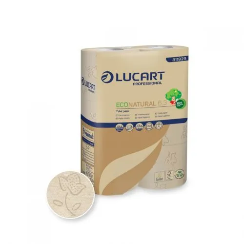 Lucart Eco Natural 6.3  Toilettenpapier 3-lag., 250 Blatt