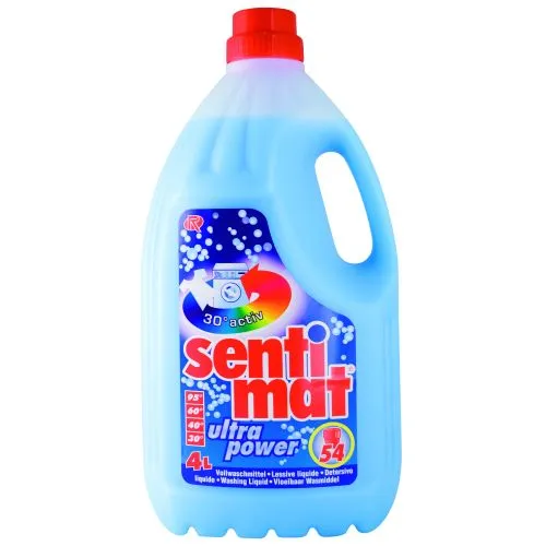 Vollwaschmittel Rösch Sentimat Ultra power 54 WL,  4 ltr.