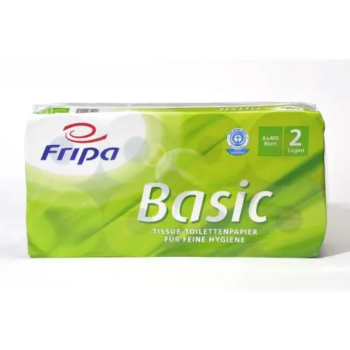 Fripa Toilettenpapier Basic 400 Bl. 2-lag.,
