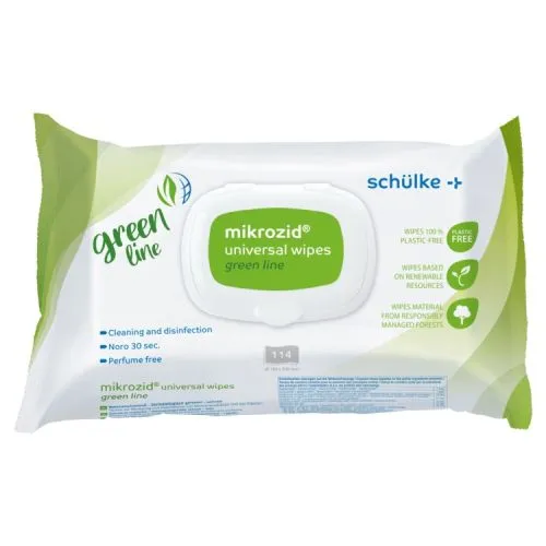 Schülke mikrozid universal wipes green line