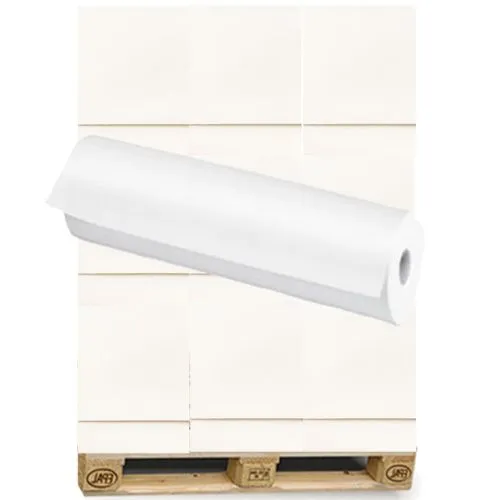 1 Palette Ärzterollen 59 cm, 2 lag., weiß, 50 m, 18 Karton á 9 Rollen