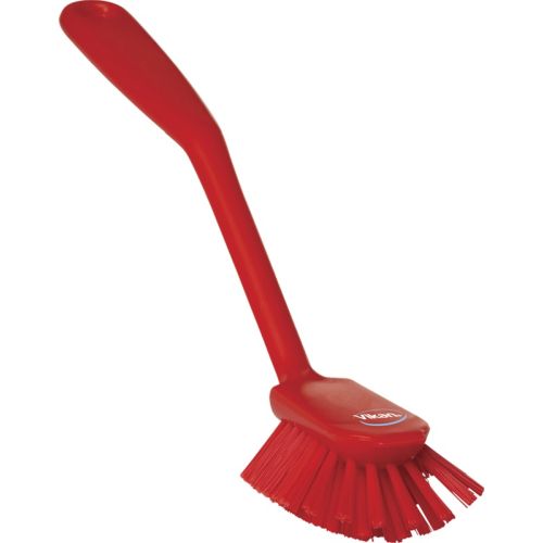 Vikan Spülbürste mit Kratzkante 280 mm, medium Borste rot