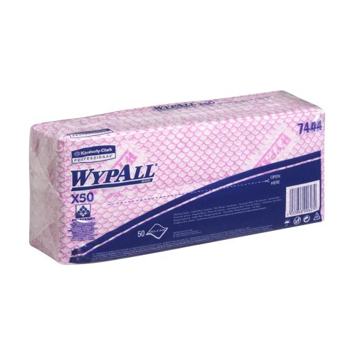 Kimberly-Clark 7444 Wypall X50 Wischtücher rot