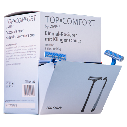 Einmal Rasierer MED-Comfort einschneidig, blau