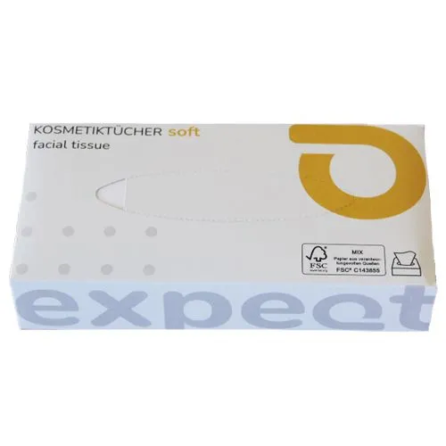 Kosmetiktücher 2-lagig, weiß - FSC zertifiziert