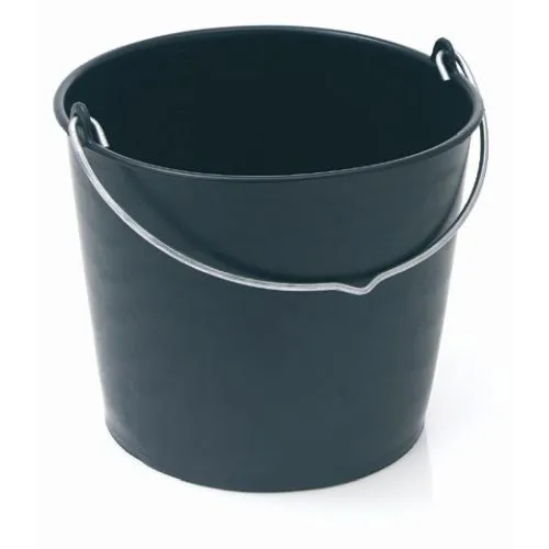 Baueimer schwarz 12 ltr.