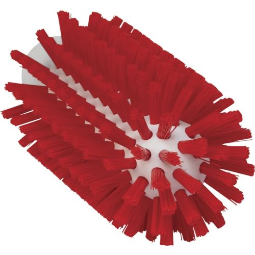 Vikan Rohrbürste mit Stiel Ø 63 mm, harte Borste, rot